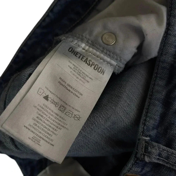 One Teaspoon High Waist Freebird II Stretch Fitted Leg Distressed Jeans  Size 28 - Picture 11 of 11